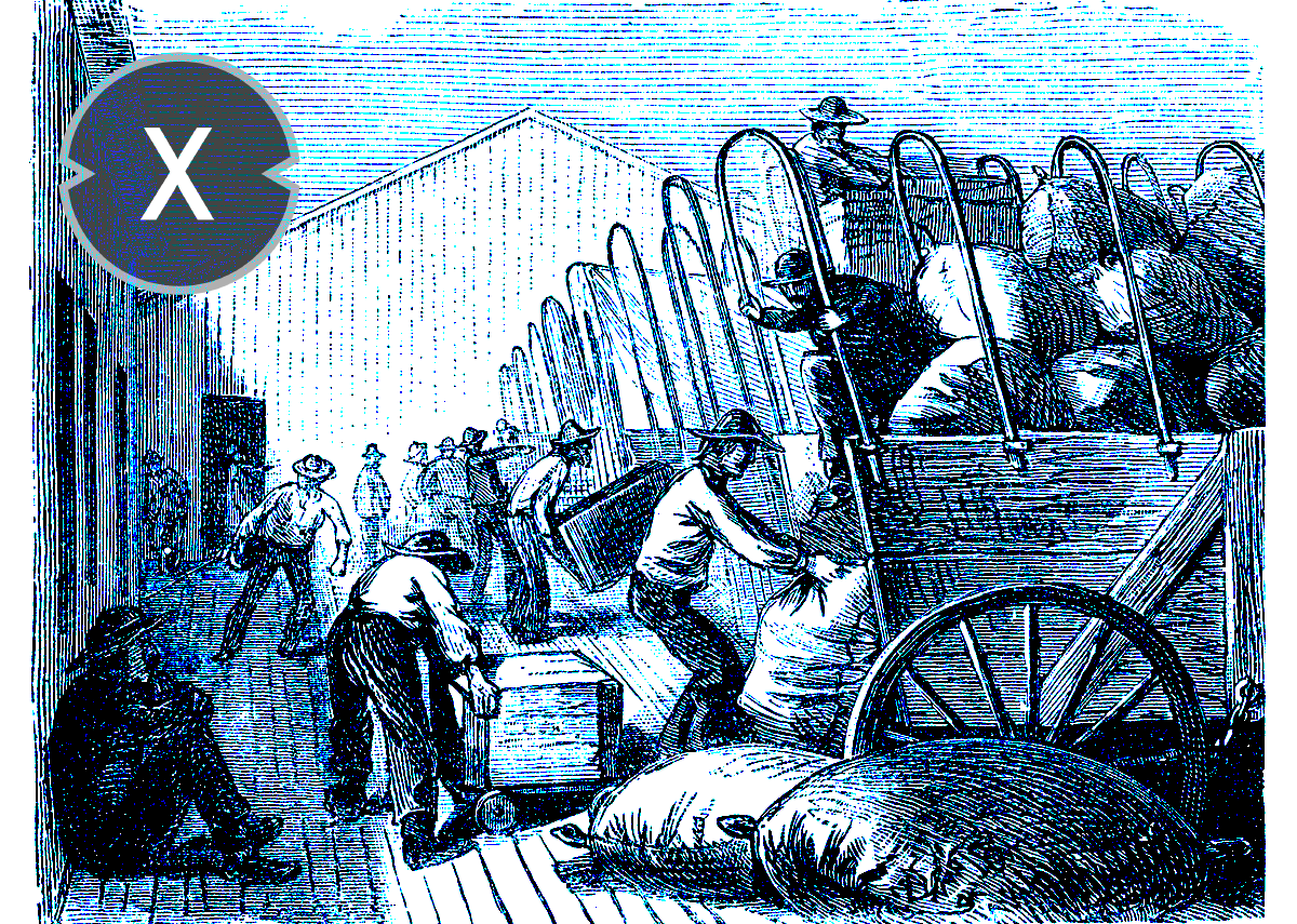 Logistics in the 1850s / History of intralogistics