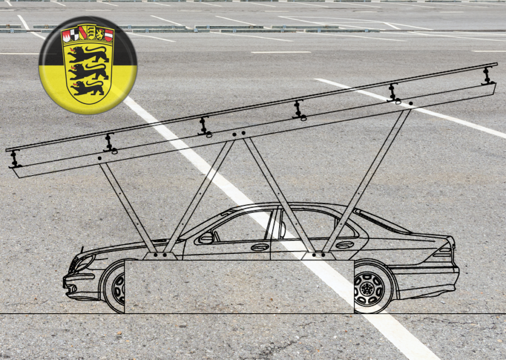 バーデン・ヴュルテンベルク州の新しい駐車スペースにはソーラーカーポートが必須 – 画像：Xpert.Digital