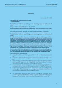 Niedersächsische Landtagsbeschluss vom 10.11.2020 PDF Download