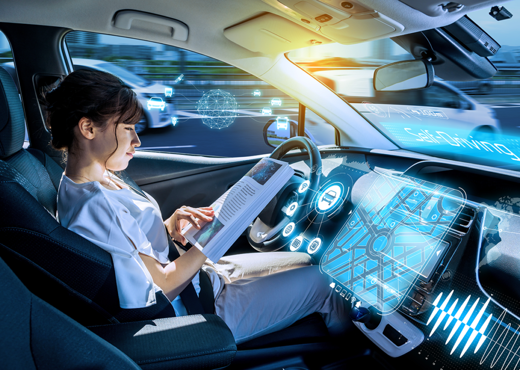 Conducción autónoma segura gracias al IoT - Imagen: metamorworks|Shutterstock.com