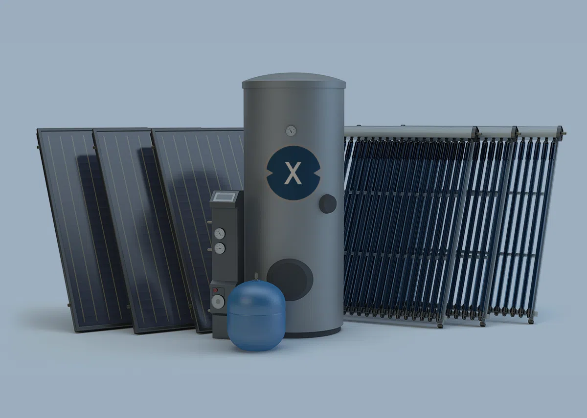 Heizen mit erneuerbarer Energie? Mit Photovoltaik? - Bild: Xpert.Digital & Studio Harmony|Shutterstock.com