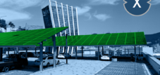 Cochera solar para clientes y empleados - Imagen: Xpert.Digital &amp; seo byeong gon|Shutterstock.com
