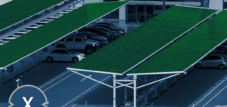 Solar parking space cover / solar carport