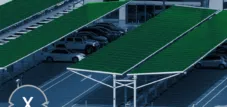 Solar-Parkplatzüberdachung / Solarcarport