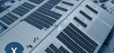 企業向け平屋根太陽光発電システム