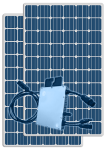 Módulos solares y microinversores