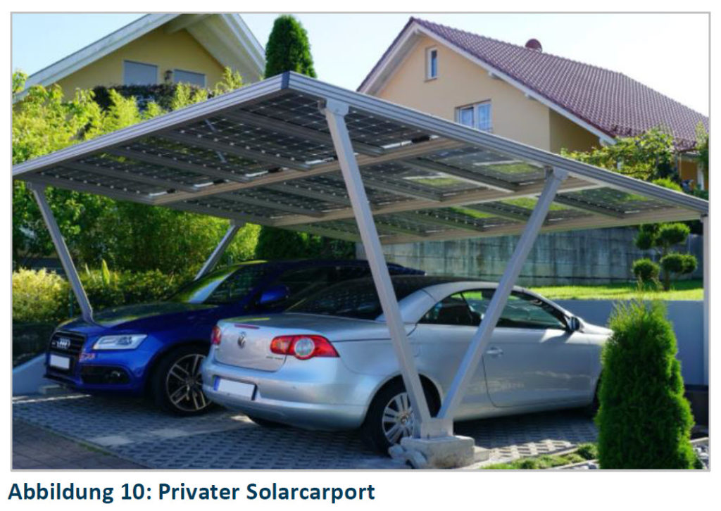 Dvojitý solární přístřešek pro auto
