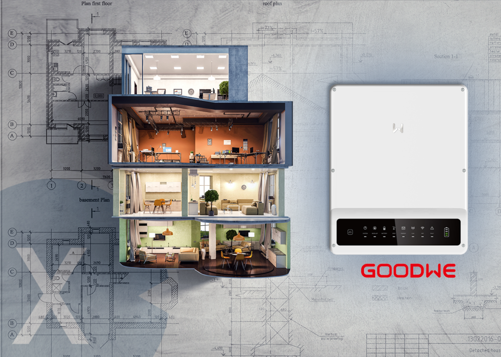 Hybrid inverter for home and power storage - from GoodWe