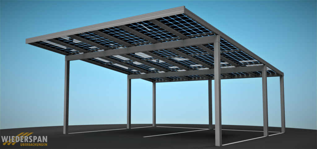 Sistema di moduli per tettoie fotovoltaiche intelligenti