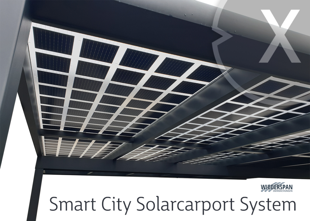 Scalable solar carport module compact