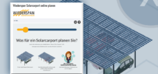 Free solar carport and solar terrace planner for construction, electrical companies and solar engineers