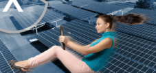 Solar parking space roofing