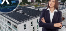 Hallendach-PV auch als Dach Solar Anlage auf Bürogebäude und Gewerbe