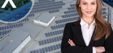 ハンブルクのソーラーホール建設: 太陽光発電マウントを備えた屋根ソーラー構造