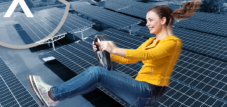 Posto auto coperto solare/fotovoltaico come parcheggio solare nella Bassa Austria