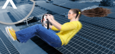Solární parkovací stání jako městský solární přístřešek pro auto