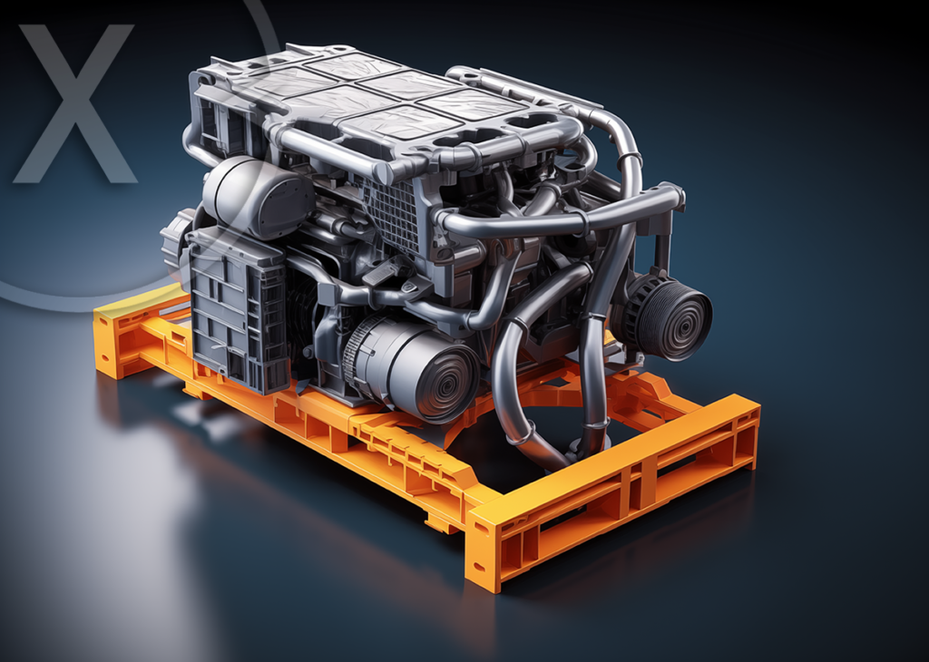 Logistik & Intralogistik: Muster einer speziellen Anfertigung für Motoren