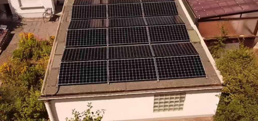 Photovoltaikanlage montiert
