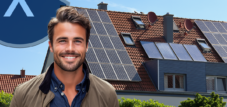 Empresa constructora Aystetten y empresa solar: jardín de invierno o pérgola solar - edificio solar en el tejado con bomba de calor y más