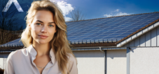 Illerkirchberg Solar &amp; Construction Company - Edificio con tetto solare, ufficio, magazzino con pompa di calore e aria condizionata