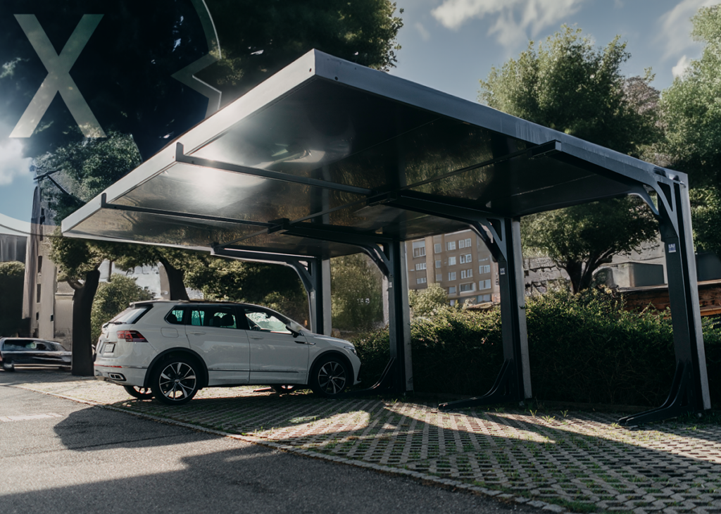Eco-PV solar carport: planning security for €6,000 per parking space, turnkey photovoltaic system