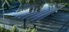 Commuter solar parking spaces: PV / solar roofing for park &amp; ​​ride systems