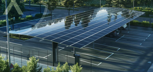 Commuter solar parking spaces: PV / solar roofing for park &amp; ​​ride systems