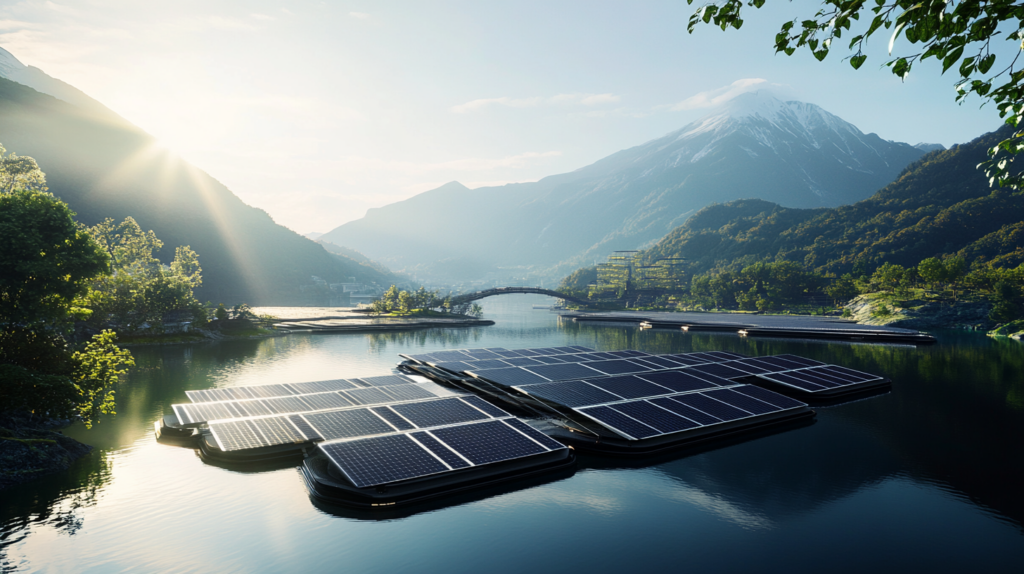 Systèmes photovoltaïques flottants : une réponse à la rareté des terres