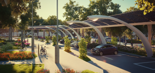 Abastecer e estacionar ao mesmo tempo - combinação de mobilidade e energias renováveis: sistemas de estacionamento solar Park &amp; ​​​​Ride