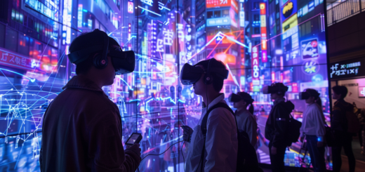 Realidad virtual mixta y urbana: mundos XR colaborativos de Japón