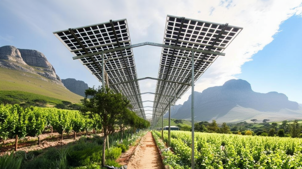 Obnovitelné energie ve vinařství: Agrofotovoltaika jako budoucí řešení v Jižní Africe